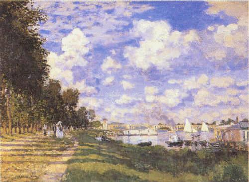 Claude Monet Port in Argenteuil France oil painting art